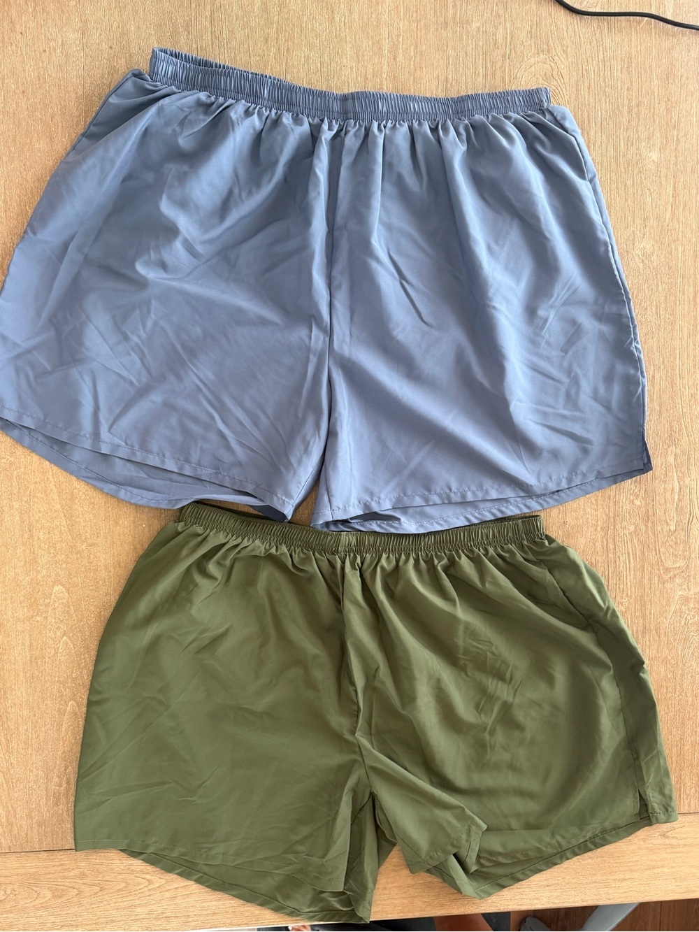 Soffe Athletic Shorts Bundle Men’s XL Gray & Olive Green Active Gym Shorts (2 Pa